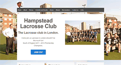 Desktop Screenshot of londonlacrosse.net
