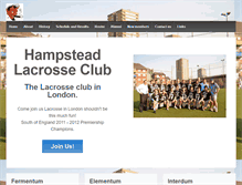 Tablet Screenshot of londonlacrosse.net